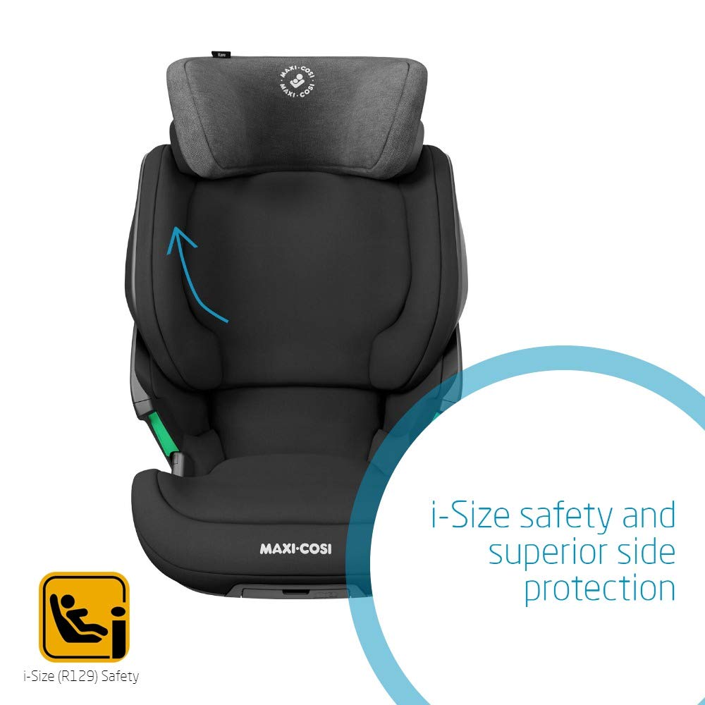 Maxi-Cosi Kore i-Size High Back Booster, 3.5–12 Yrs – Authentic Black