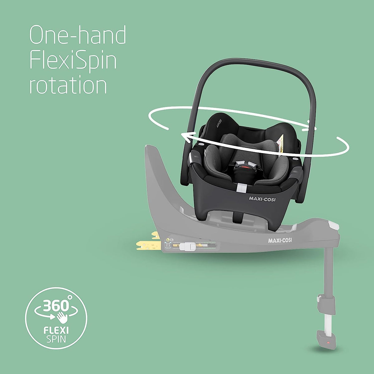 Maxi-Cosi Pebble 360 i-Size Newborn Car Seat | Essential Black