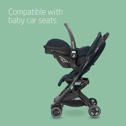 Maxi-Cosi Lara2 Compact Pushchair with Rain Cover, 0–4 Yrs – Graphite