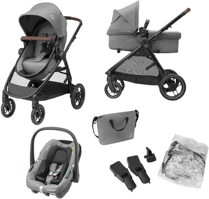 Maxi-Cosi Zelia S Trio 3-in-1 Travel System | Grey