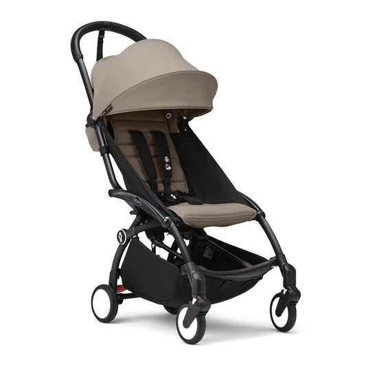 Stokke YOYO3 Stroller 6M+ | Black Frame & Taupe | Carry-On