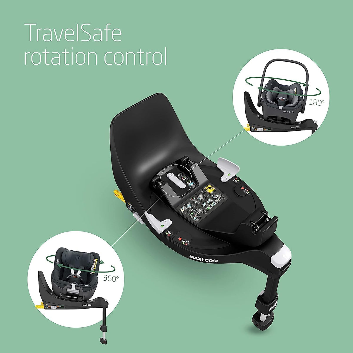 Maxi-Cosi FamilyFix 360 i-Size ISOFIX Base, 0–4 Yrs – Black