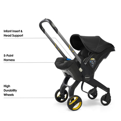 Doona+ Infant Car Seat & Travel Stroller – Nitro Black