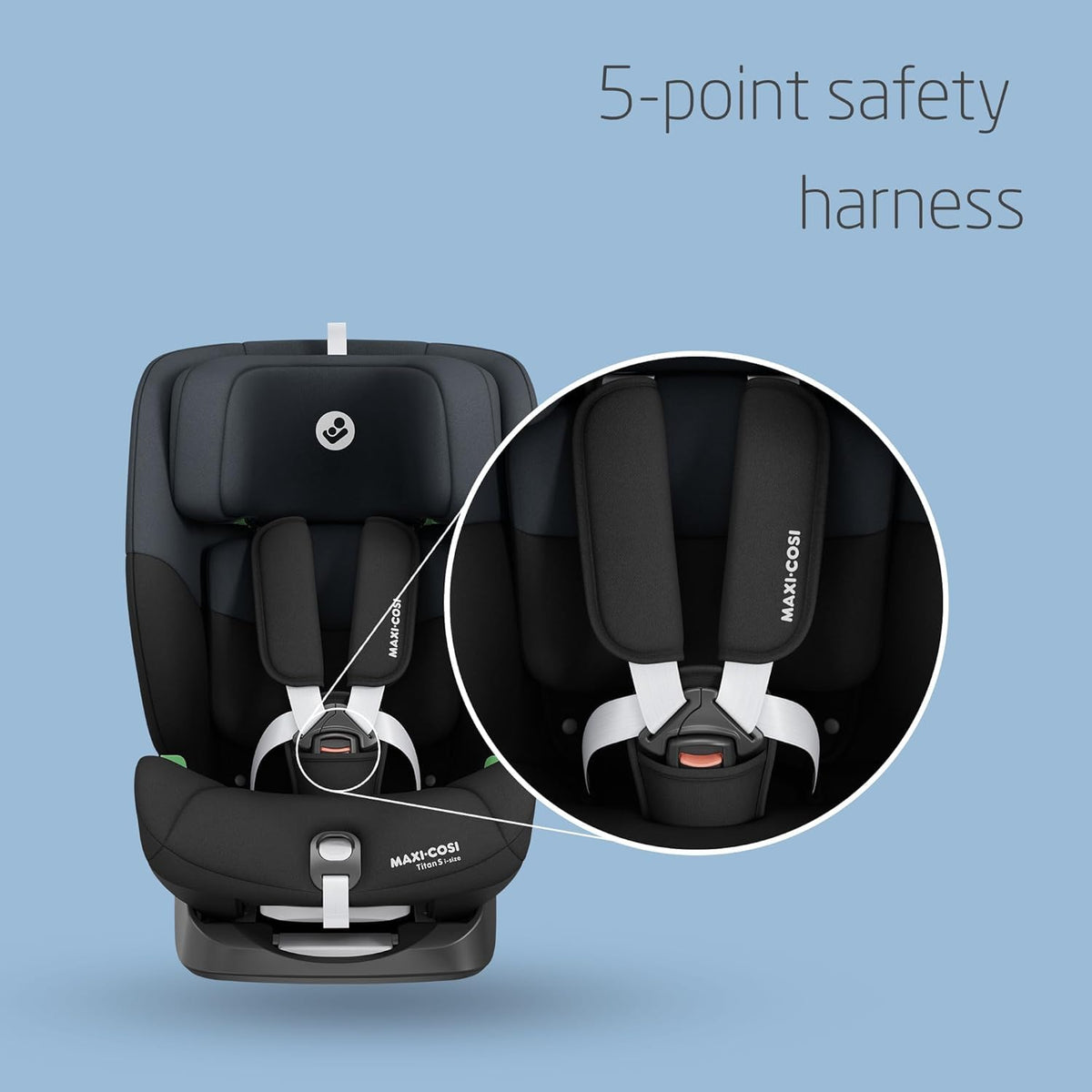 Maxi-Cosi Titan S i-Size ISOFIX Child Car Seat | Tonal Black