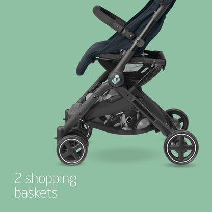 Maxi-Cosi Lara2 Compact Pushchair with Rain Cover, 0–4 Yrs – Graphite