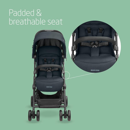 Maxi-Cosi Lara2 Compact Pushchair with Rain Cover, 0–4 Yrs – Graphite