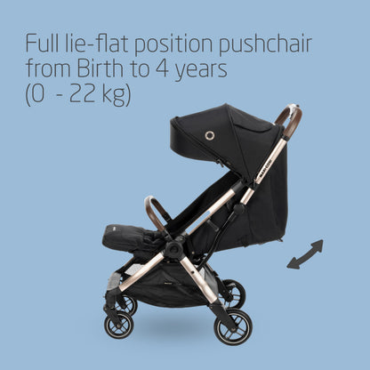 Maxi-Cosi Eva3 Lightweight Pushchair, 0–4 Yrs – Essential Black