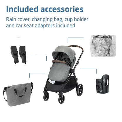 Maxi-Cosi Zelia Select Trio 3-in-1 Travel System | Grey