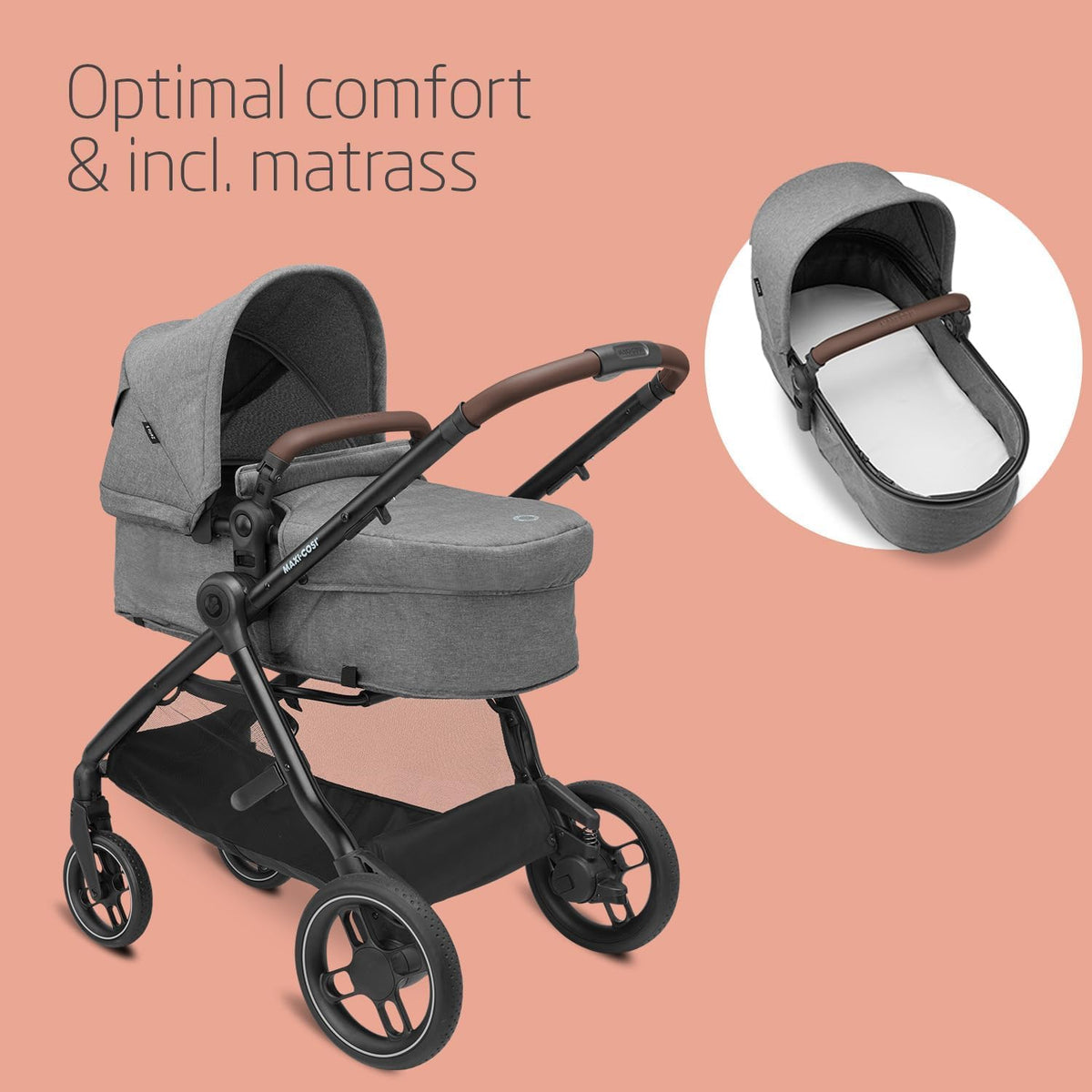 Maxi-Cosi Zelia S Trio 3-in-1 Travel System | Grey