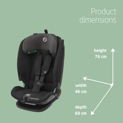 Maxi-Cosi Titan Plus i-Size ISOFIX Car Seat | Authentic Black