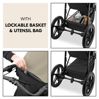 Hauck Runner 3 All-Terrain Jogging Stroller – Olive