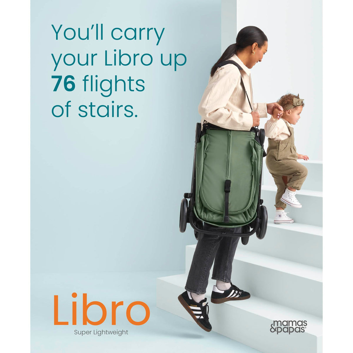 Mamas & Papas Libro Lightweight Travel Stroller – Bay Green