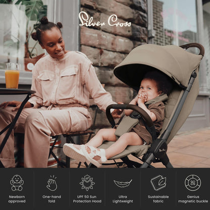 Silver Cross Clic 2 Compact Stroller & Travel Bag | Cobble