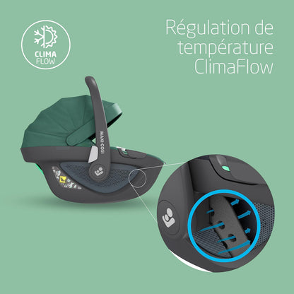Maxi-Cosi Pebble 360 i-Size Baby Car Seat | Essential Green