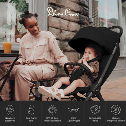 Silver Cross Clic 2 Compact Stroller & Travel Bag | Space