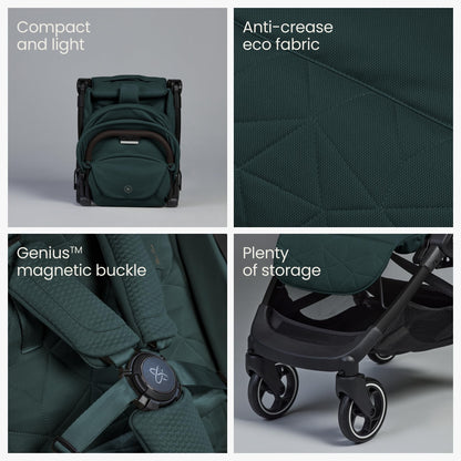 Silver Cross Clic 2 Compact Stroller & Travel Bag | Conifer