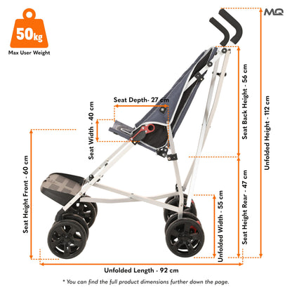 MobiQuip XL Special Needs Pushchair | Lightweight | Up to 50kg