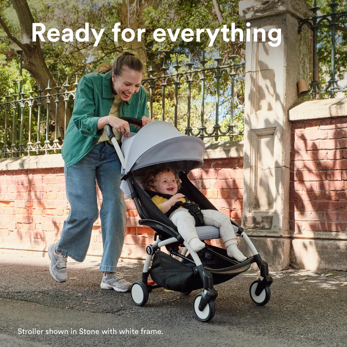 Stokke YOYO3 Stroller 6M+ | Black Frame & Aqua | Carry-On
